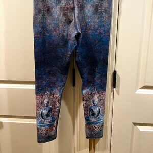 EVCR Evolution and Creation yoga athleisure pants budda detail size M